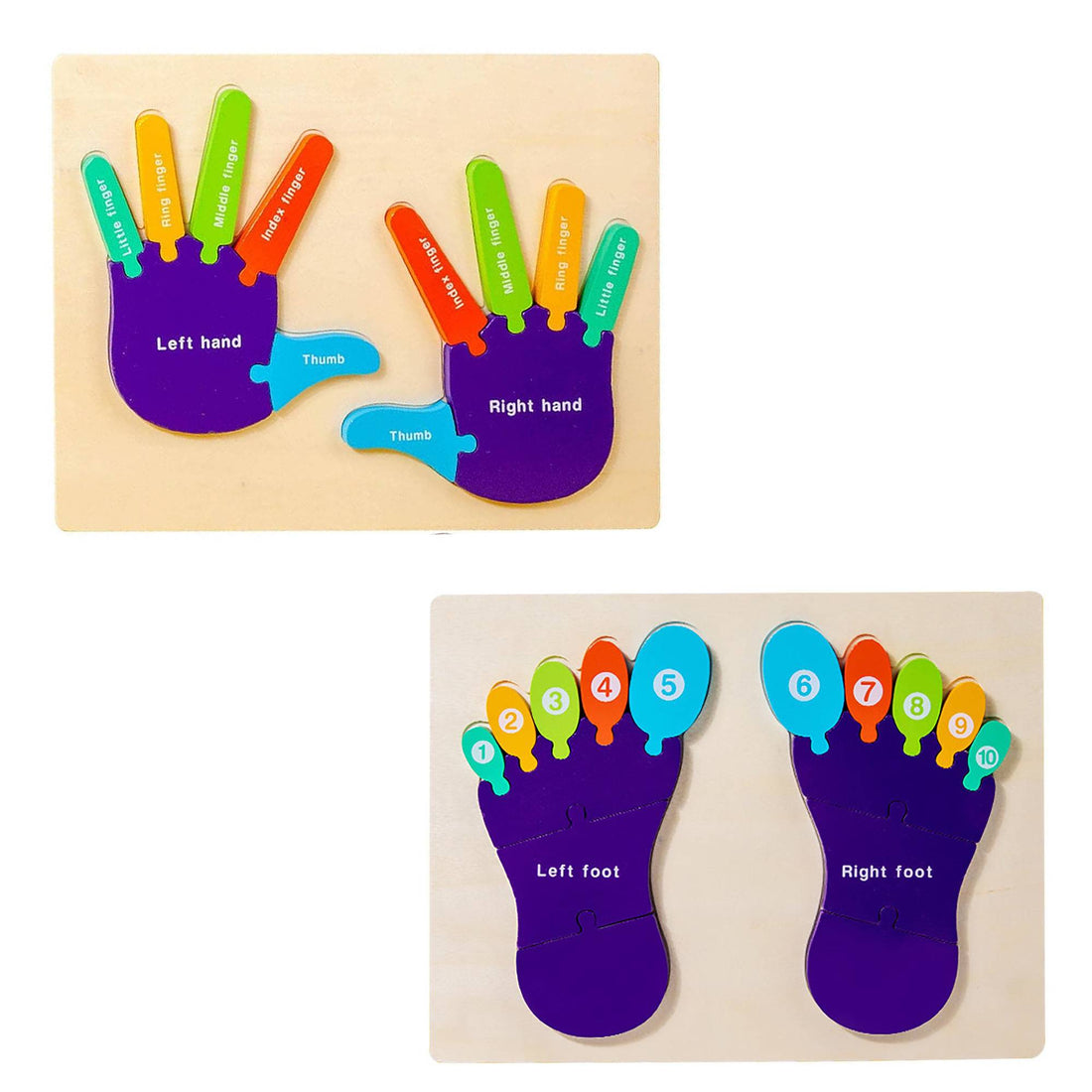 Hand & Foot Cognitive Puzzle Wooden Board