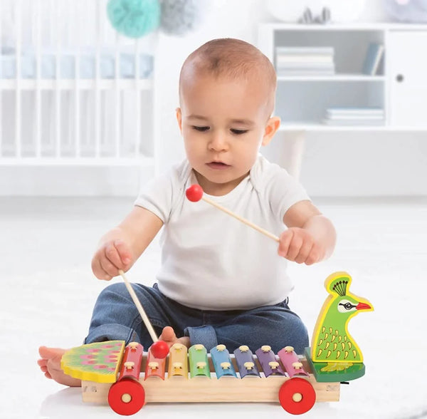 8-Qin Hand Knocks Wooden Xylophone