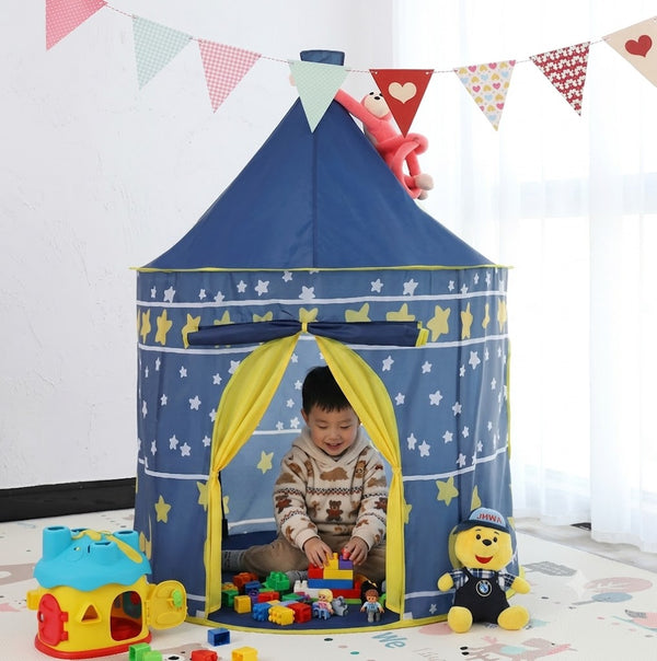 Kids Princess Castle Play Tent – Foldable Indoor & Outdoor Playhouse for Boys & Girls