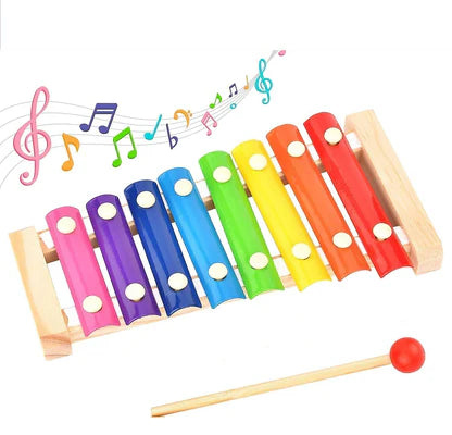 8-Qin Hand Knocks Wooden Xylophone