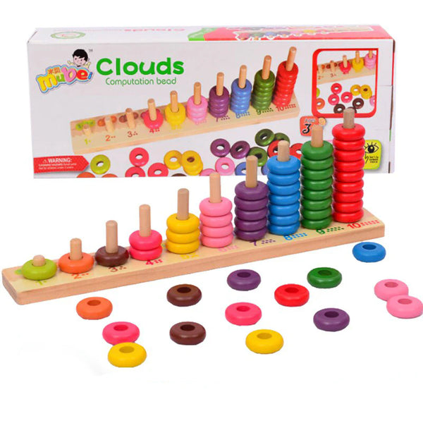 Cloud Computation Bead Wooden Toy
