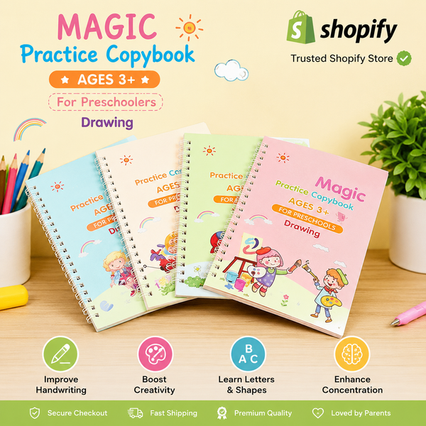 Sank Calligraphy Magic Book | Pack Of 4 Books