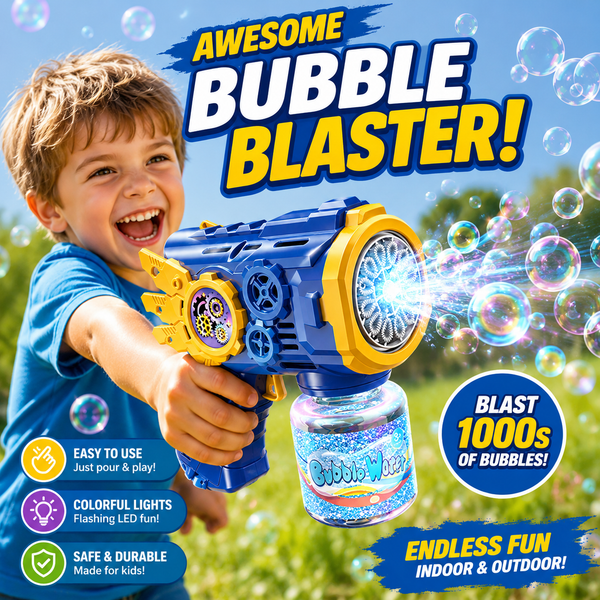 FLYING ARMOR ELECTRIC BUBBLE GUN (Gears & Wings Edition)