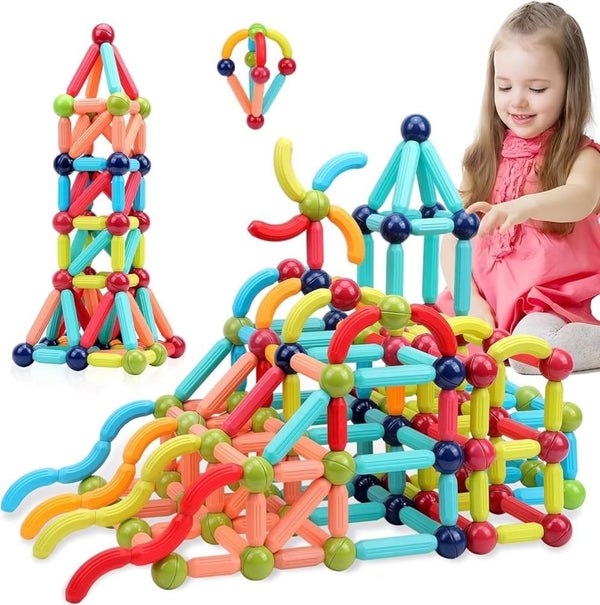 Magnetic Balls & Rods Building Set for Kids