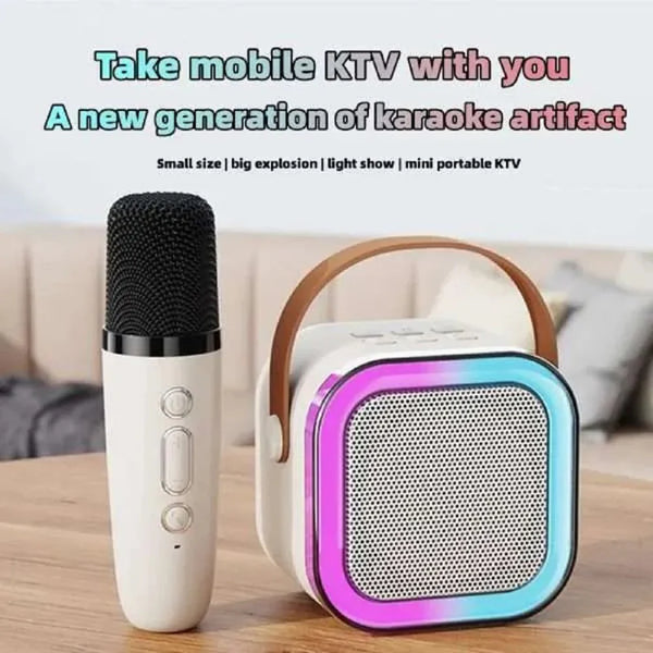 Kids Bluetooth Speaker System with 1 Wireless Mic