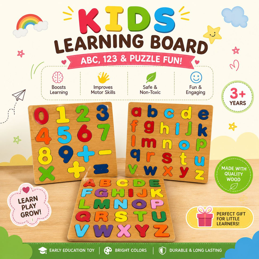 🚀 ULTIMATE 3-IN-1 GENIUS BOARD BUNDLE | Learn, Play & Master!