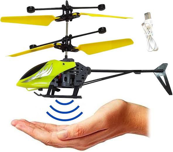 Hand Sensor Flying Helicopter Toy for Kids, Hand Induction RC Flying Drone with LED Lights, USB Rechargeable Indoor Outdoor Flying Toy for Boys & Girls