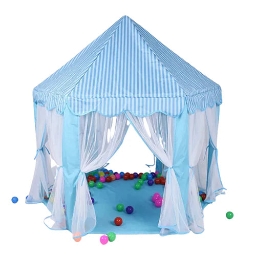CASTLE PLAY TENT HOUSE FOR KIDS - BLUE